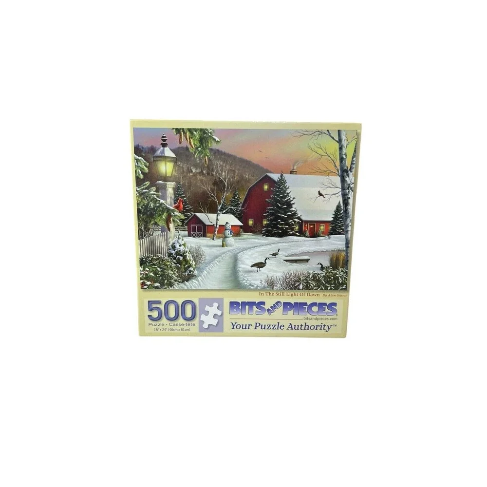500 Piece Jigsaw Puzzle - In the Still Light of Dawn - New Open Box Sealed Bag